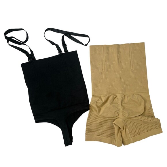 New Bundle Womens Slimming High Waisted Shapewear Shorts/Thong Size XS #382 - Picture 3 of 12